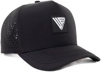 Urban Effort Hydro Performance Hat-Water-Resistant Baseball Cap-Men and Women-Great Snapback for Golf, Adventure,Lake,Workout (Black, Curved Bill)