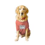 Ruse Basic Crew Neck The Birthday Dude Printed Half Sleeves/Apparel/Clothes/T-Shirt Gift for Dogs.Colour-Salmon/X-Large (Full Grown Retrievers, Labs etc.)