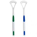 E - Buddies Oral Tongue Cleaner Brush Scraper, 2 pcs(color & design may vary)