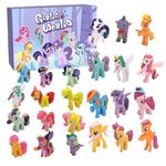 Ponys Advent Calendar 2024 Kids, 24 Days Christmas Countdown Calendar For Girls, Ponys Figure Toys, Christmas Birthday Gif-ts For Girls