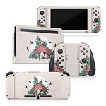 TACKY DESIGN Mushroom Skin Compatible with Nintendo Switch Skin Decal, Kawaii Nintendo Switch Sticker Vinyl 3m Cute Full wrap Cover