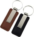 BYHLYH 2 Pack Car Keychain Leather Keyring Key Holder for Men Key Ring Chain Key Fob Hanging Ornament