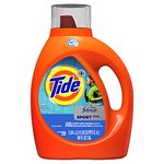 Tide Plus Febreze Fresh Sport Odor Defense HE Turbo Clean Liquid Laundry Detergent, Active Fresh Scent, 2.04 L (44 Loads) - Packaging May Vary