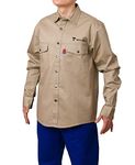 Waylander BROKK Welding FR Flame Resistant Long Sleeve Shirt for Men 9Oz Welding Shirt