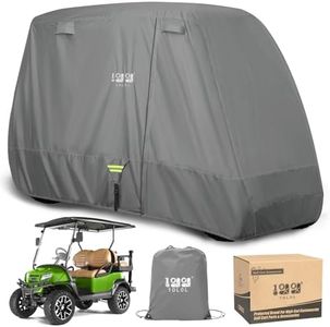 10L0L Heavy Duty Golf Cart Cover for Yamaha, EZGO, Club Car 2/4 Passengers Golf Cart, All Weather Outdoor Protection Weatherproof