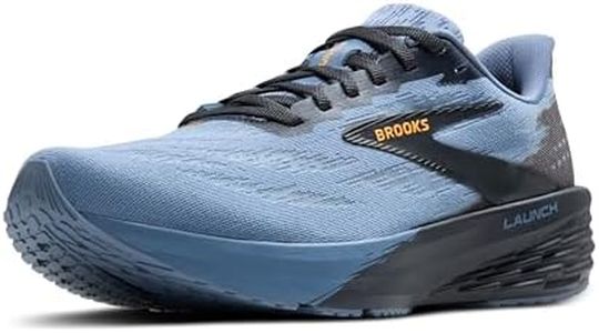 Brooks Men’s Launch 11 Neutral Running Shoe, Country Blue/Ebony/Orange, 9