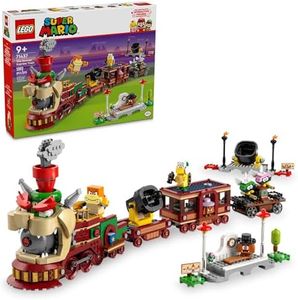 LEGO Super Mario The Bowser Express Train Toy Playset, Includes a Hammer Bro, a Boom Boom, 2 Goombas and 2 Para-Biddybuds, Nintendo Birthday Gift for Boys, Girls and Gamers, Mario Toys for Kids, 71437