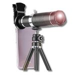 Drumstone (𝐒𝐞𝐩𝐭𝐞𝐦𝐛𝐞𝐫 𝐒𝐩𝐞𝐜𝐢𝐚𝐥 𝟏𝟓 𝐲𝐞𝐚𝐫𝐬 𝐰𝐚𝐫𝐫𝐚𝐧𝐭𝐲) Universal 26X HD Zoom Mobile Telescope Lens - Enhance Your Smartphone Photography