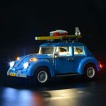 BRIKSMAX LED Kit for VW Kaefer, Compatible with Lego Model 10252, Construction Model Not Included