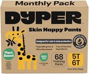 DYPER Toddler Training Pants 5T-6T for Boys & Girls Hypoallergenic,Unscented, Plant-Based & Perfect for Sensitive Skin, Leakproof Potty Training Pants for Day & Overnight Protection
