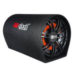 dodj D-12ABT Active CAR BASSTUBE with INBUILT Imported Amplifier #Powered SUBWOOFER #Tube Enclosure#THUMPING BASS12 INCH(RMS-550W) Pick POWER-6800W (Black)