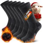 TIBISI Thermal Mens Socks Women,Merino Wool Socks,Warm Winter Thick Socks,Work Socks,Running Sports Hiking Walking Trainer socks Wool Socks- 3 pairs