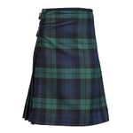 Highland Redstone Traditional Tartan Kilt for Men I Polyviscose 8 Yard Scottish Mens Kilt (Black Watch, 46-48)