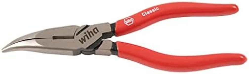 Wiha 32623 Bent Long Nose Pliers With Cutters, 6.3", Copper