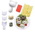 Rice Ball Mold Maker, Cat Sushi Rice Mold for Kids Onigiri Rice Ball Seaweed Cutter Mould Kitchen Cooking Tool Bento Accessories