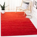 Safavieh Adirondack Collection ADR113Q Modern Ombre Area Rug, 6' x 9', Red/Grey