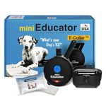 Mini Educator E-Collar ET-300 / ET-302 Dog Training Collar System with Remote - 1/2 Mile Range - Waterproof, Vibration, Sensation - Includes eOutletDeals Pet Towel (1 Dog System - ET-300 Black)