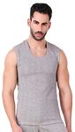 HAP Men's Quilted Light Grey Thermal Sleeveless Top/Mega Top