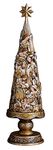 CB Gift Metallic Nativity Christmas Tree Figurine, 20.75", Metallic