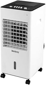 Beldray EH3187 Portable Air Cooler - 6L Air Conditioner, Purifier, Dual Easy Fill Water Tank, Includes 2 Ice Packs For Cool Air Flow, 3 Fan Speed, Rotating Swing & Ioniser Function, 65W