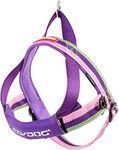 EzyDog Quick Fit Custom Fit Adjustable Dog Harness (XX-Small, Bubble Gum)