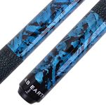 AB Earth 58 inch Hand-Painted Series 2-Piece Billaird Pool Cue Stick with Irish Linen Wrap (Blue, 21oz)