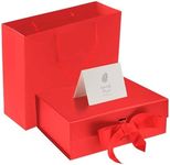 DAWNTREES Red Gift Box with Lid for