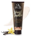 2bTanned Tanning Accelerator Cream, Sunbed Cream Enhanced with Thalitan & Tyrosine For A Deeper Tan, Hydrating Tanning Lotion with Shea Butter, Aloe Vera & Collagen, 200 ml - Whipped Vanilla