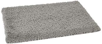 Amazon Brand - Solimo Premium Anti-Slip Microfibre Bathmat - 60cm x 40cm, Pale Grey