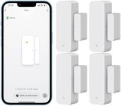 4 Pack WiFi Door Sensor, Tuya Smart Door Window Sensor,Wireless Window Sensor Real-time Alarm Compatible with Alexa Google Assistant,Home Security Door Open Contact Sensor for Business Burglar Alert