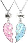 Dacitiery 2 Pcs Puzzle Heart Neckla