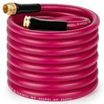 WELLUCK Garden Hose Heavy Duty Durable Anti Kink Flexible Garden Water Hose for Drinking Water Safe BPA Free, All-Weather Lightweight Water Hose for Garden RV Camper Marine (50FT)