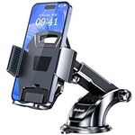 Beikell Car Phone Holder, Adjustable Car Phone Mount Cradle 360 degree Rotation - Cell Phone Holder for Car with One Button Release and Strong Sticky Gel Pad for Mobile Phones from 4.7 to 6.7 inches