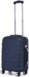 Hard Shell Cabin Carry On Suitcase 55 cm 2.5 kg 35 litres 4 Wheels with Built in 3 Digit Combination Lock, Approved for Ryanair, easyJet, British Airways & More (Navy)