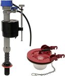 Fluidmaster K-400H-040-T5 PerforMAX Fill Valve and 3-Inch Flapper Toilet Repair Kit, Multicolor