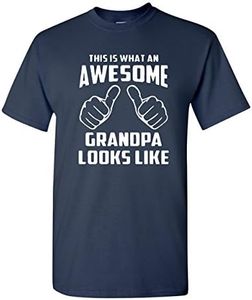 City Shirts Mens Awesome Grandpa Looks Like Adult T-Shirt Tee S N. Blue (Small, Navy Blue)