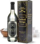 Liquid Alchemist Simple Syrup for Cocktails - Real Ingredients Make our Simple Sugar Syrup the Perfect Old Fashioned Mix - Our Natural Simple Syrup for Drinks is Non-GMO Gluten Free & Vegan (25 oz)