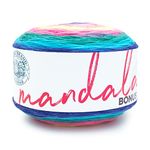 Lion Brand Yarn Mandala Bonus Bundle Yarn, 1 Pack, Wraith