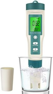 Pearyaest 8 in 1 Digital Water Quality Tester,S.G/PH/TDS/EC/ORP/H2/SALT/TEMP Tester, Portable Water Tester for Drinking Water/Swimming Pool/Spa/Laboratory/Aquarium,Quick Detection