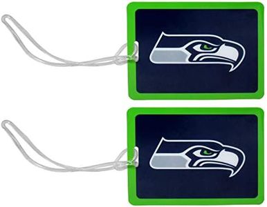 Siskiyou NFL Unisex Vinyl Luggage Tag, 2pk