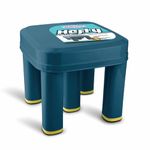 Asian Plastowares - Hefty Stool 5 Legs for Bathroom | Multipurpose Stool for Washroom, Home, Kitchen| Comfort Seating | Plastic Stool | Durable |Anti-Skid Design|Blue | Large Size