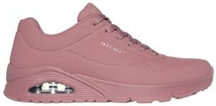 Skechers Men's Uno Stand on Air Trainers, Ash Rose Durabuck Mesh, 12 UK