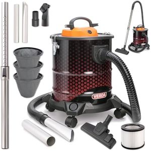 Sellnet Aschesauger 20L Kaminsauger 1650W, HEPA Filter, 3X Sackfilter, 2m Saugschlauch, 4 Rollen, Staubsauger, Aschesauger für Kamin, Starke Saugleistung SN184