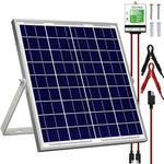 SOLPERK 10W 12V Solar Panel+8A Energy Saving Controller, Solar Charger for Automotive, Motorcycle, Boat, ATV, Marine, RV, Trailer, Powersports, Snowmobile Etc