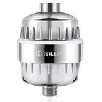 iSiLER Shower Filter, 20 Stage Premium Hard Water Softener for Bathroom, High Output Shower Water Filter to Remove Chlorine and Fluoride for 22 & 24mm Taps