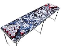 Tattoo Portable Beer Pong Table wit
