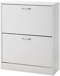 Yak About It - White Double Door Shoe Cabinet