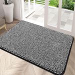 HEBE Indoor Doormat 32"x48" Large Size Front Door Mat Non Slip Rubber Backing Absorbent Inside Mud Dirts Trapper Mats Low-Profile Entrance Rug Shoes Scraper Mat Rug