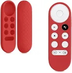 kwmobile Case Compatible with Google Chromecast 2020 4K / Chromecast 2022 HD Case - Soft Silicone Cover for Remote Control - Red