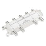 The Lord of the Tools 1pc Digital 8-Way Coaxial Cable Splitter 5-2400MHz Compatible with RG6 Distribute Satellite Cable TV Internet Signals to Multiple Devices
